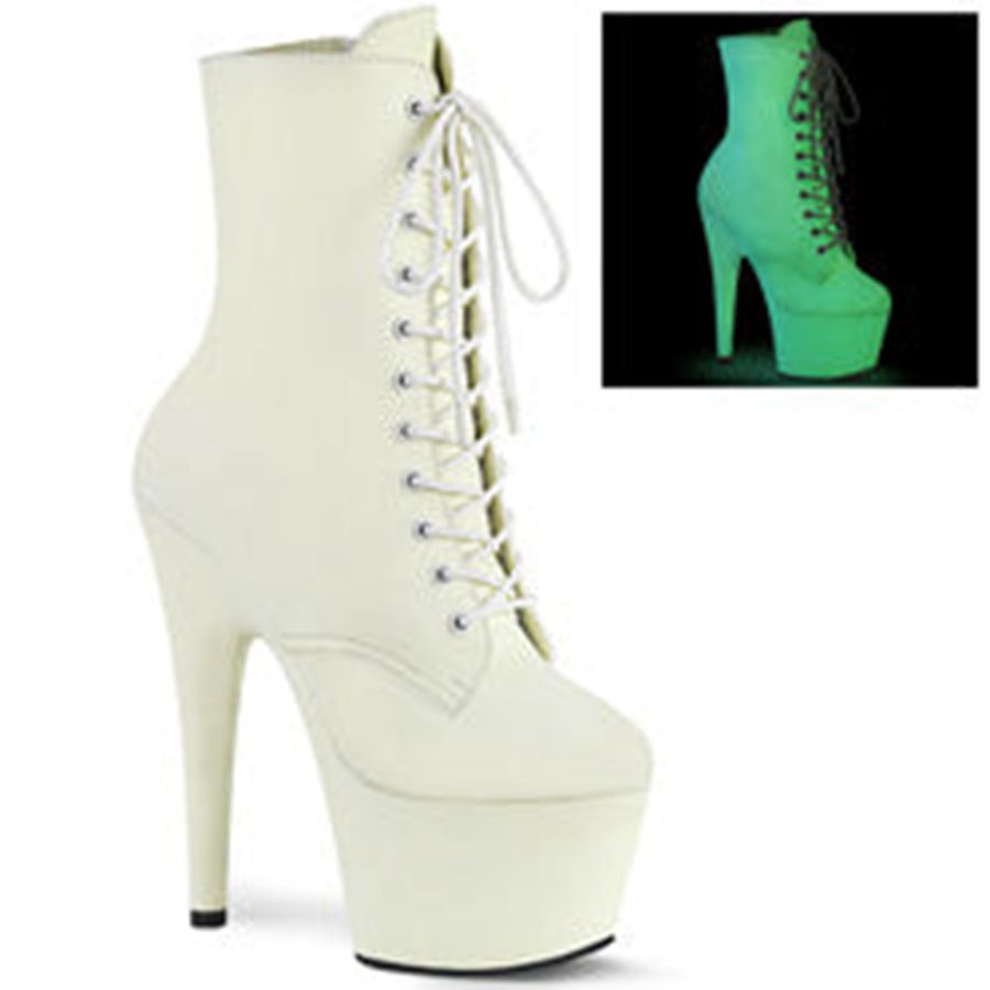 Bottines Pleaser Adore-1020GD Blanche Femme | KAR-5139094