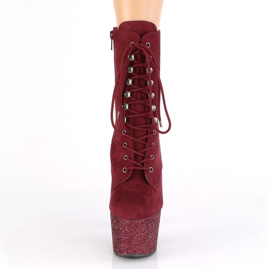 Bottines Pleaser Adore-1020FSMG Bordeaux Femme | ZUY-0178038