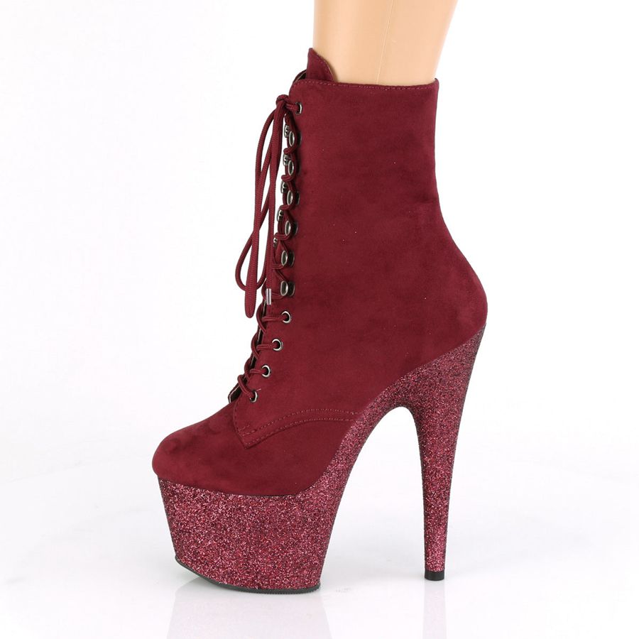 Bottines Pleaser Adore-1020FSMG Bordeaux Femme | ZUY-0178038