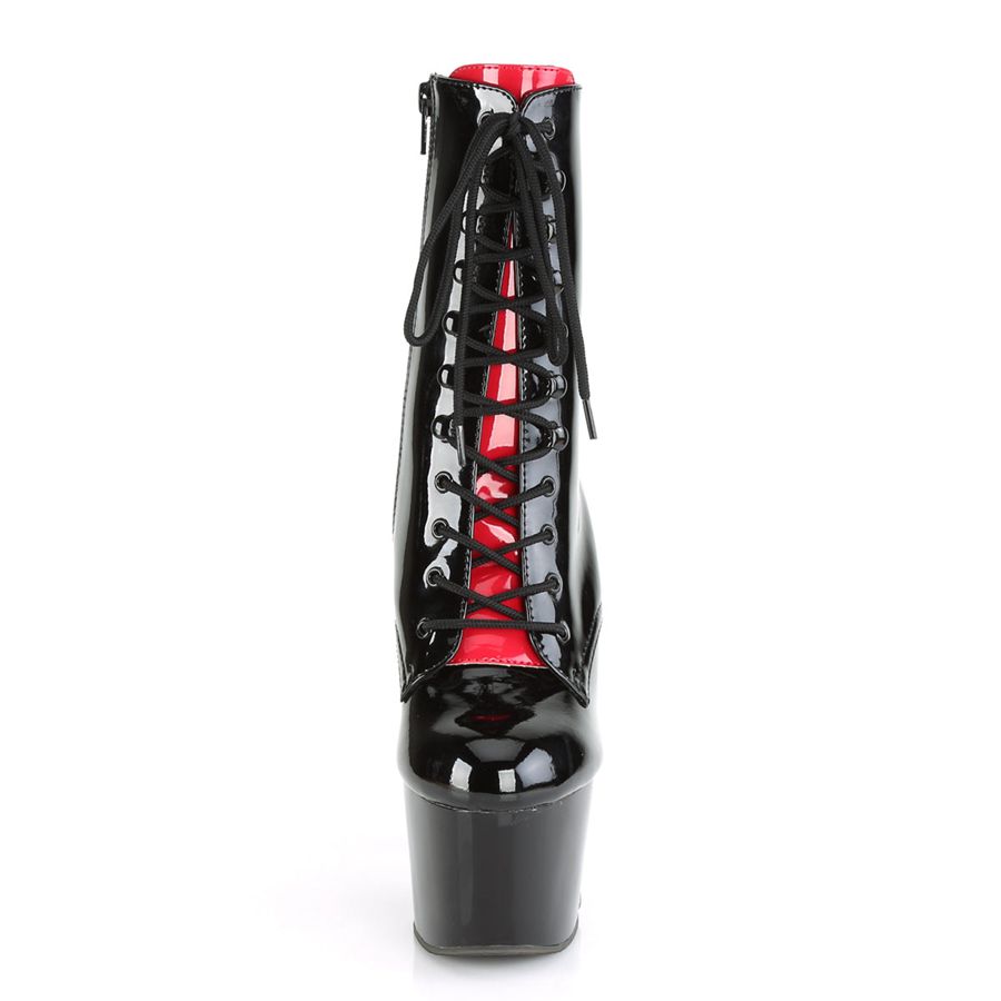 Bottines Pleaser Adore-1020FH Noir Rouge Femme | XXH-9628265