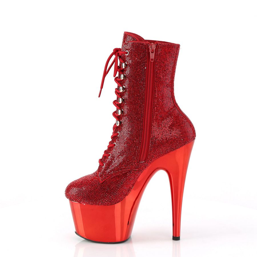 Bottines Pleaser Adore-1020CHRS Rouge Femme | PWU-4501057