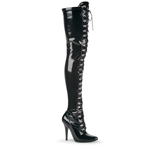 Bottes Hautes Pleaser Seduce-3024 Noir Femme | GES-6210629