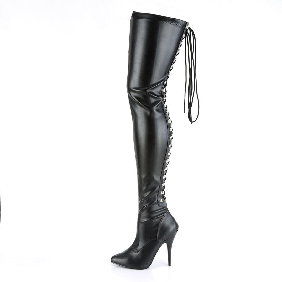 Bottes Hautes Pleaser Seduce-3063 Noir Femme | WOY-0180189