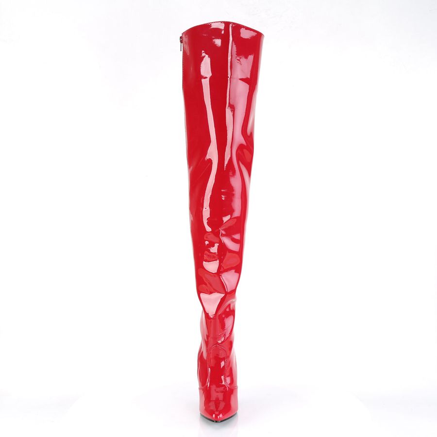 Bottes Hautes Pleaser Seduce-3010 Rouge Femme | RIJ-6788354