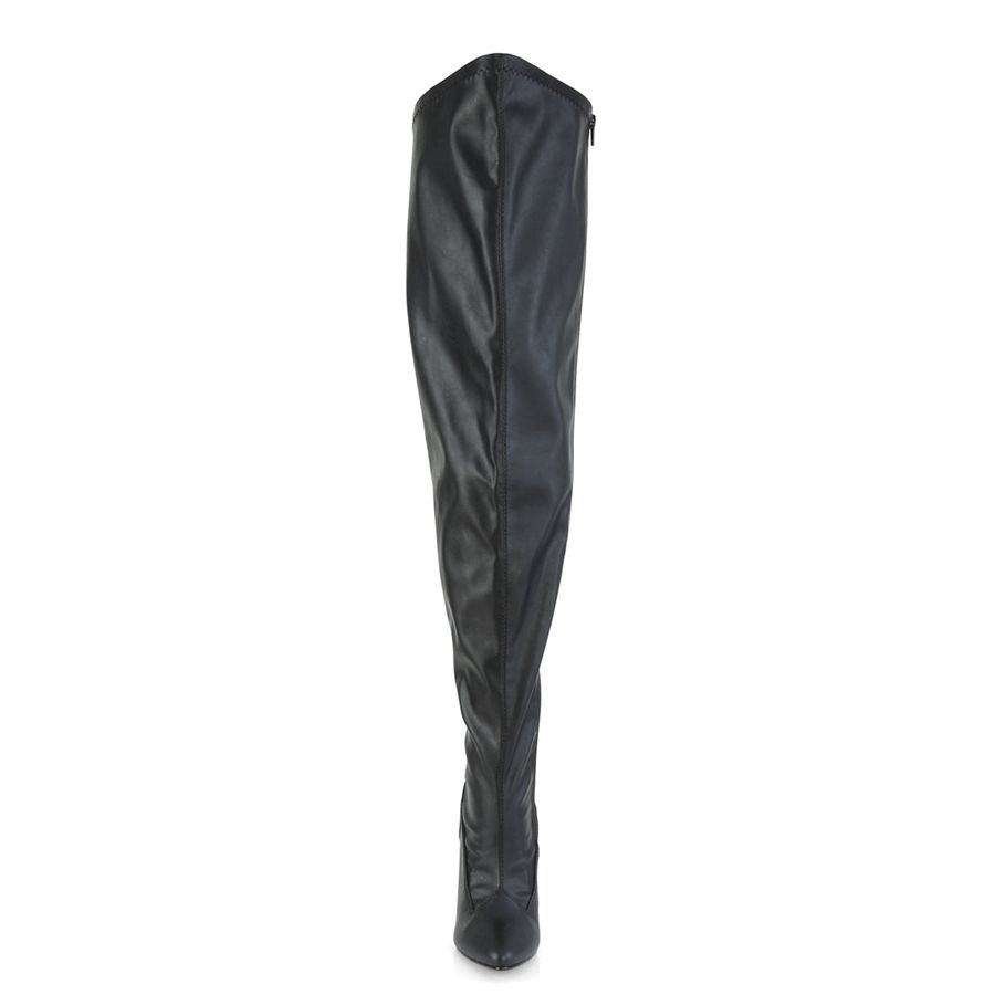 Bottes Hautes Pleaser Seduce-3000WC Noir Femme | EQU-0319002