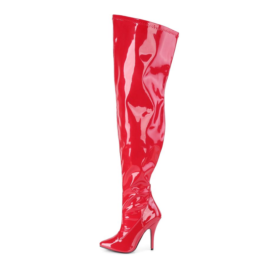 Bottes Hautes Pleaser Seduce-3000WC Rouge Femme | CDD-1197632