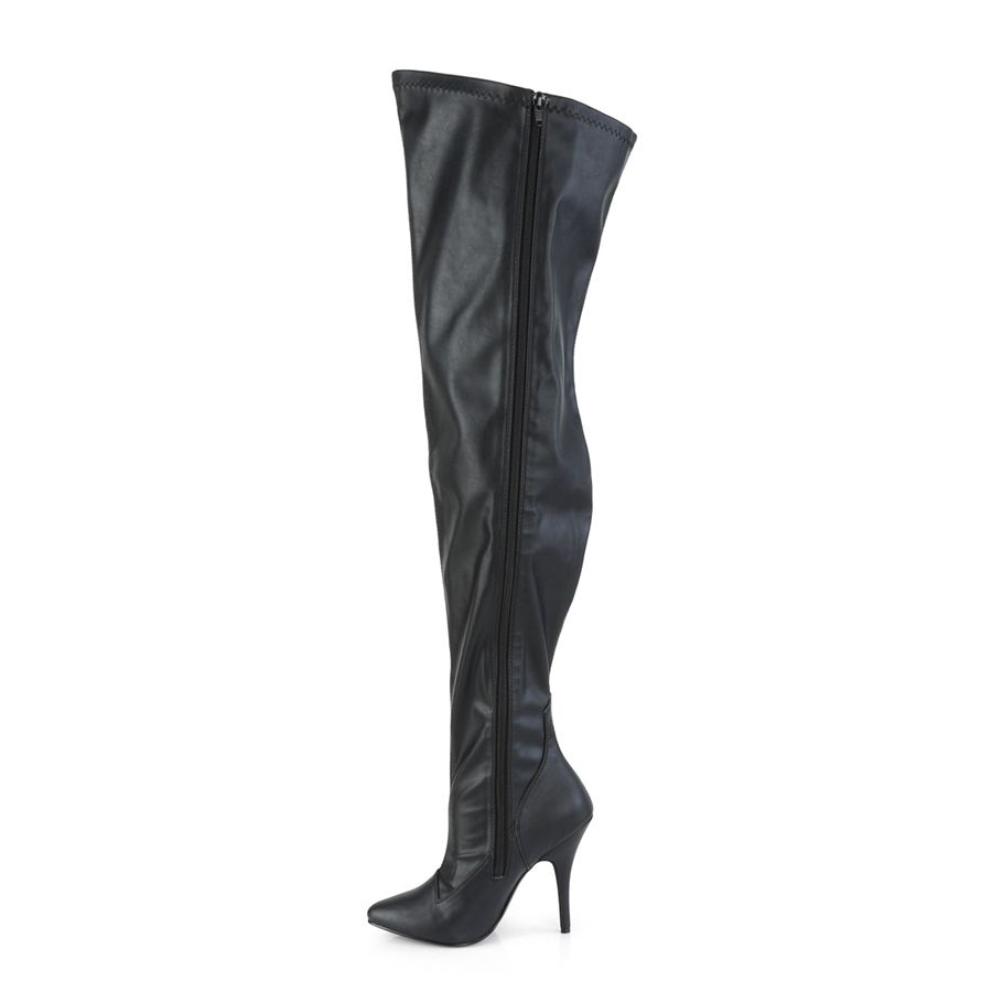 Bottes Hautes Pleaser Seduce-3000WC Noir Femme | EQU-0319002