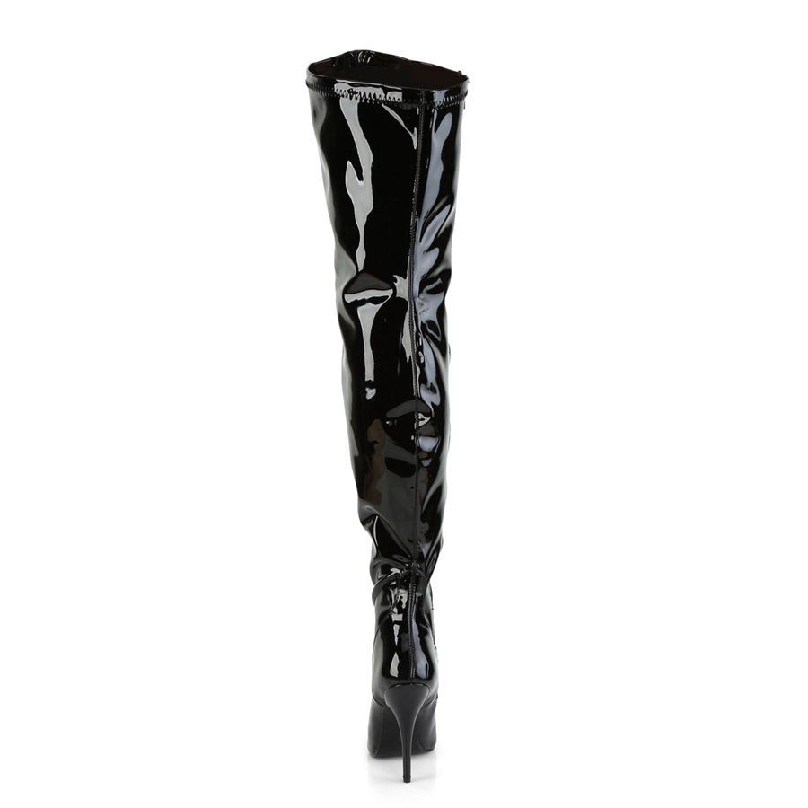 Bottes Hautes Pleaser Seduce-3000WC Noir Femme | VPS-3686087