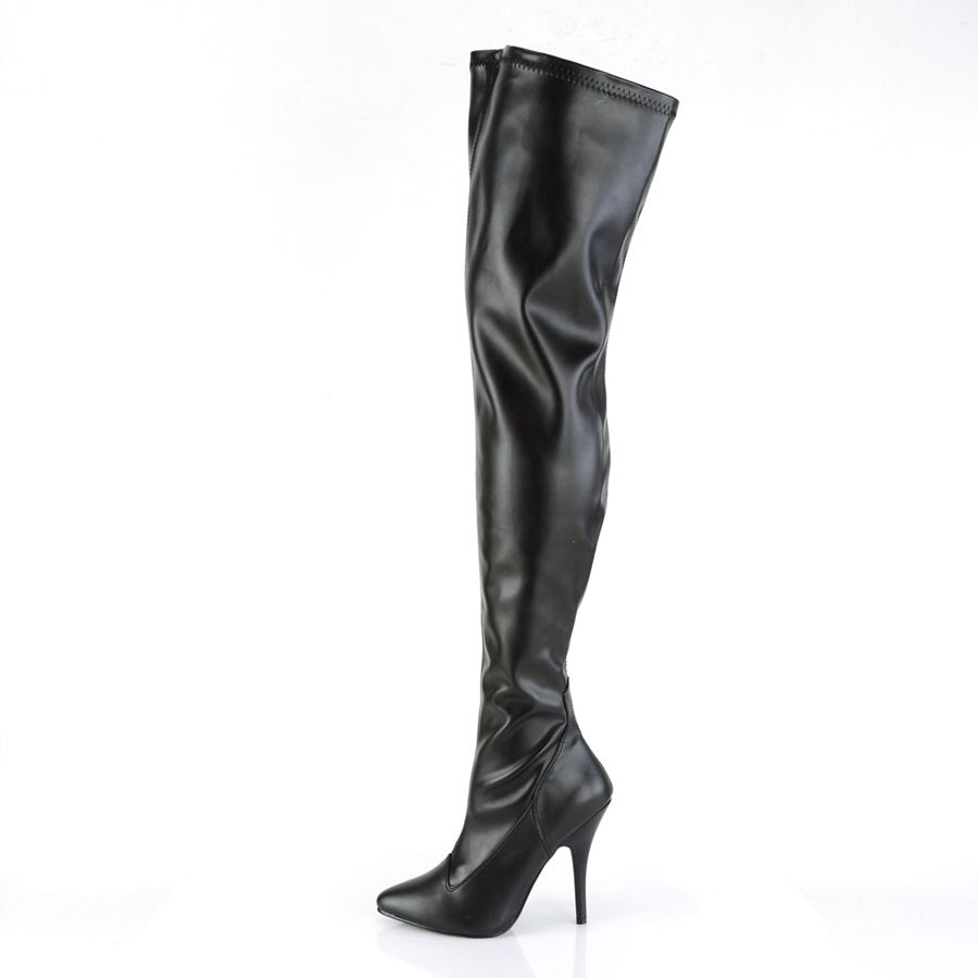 Bottes Hautes Pleaser Seduce-3000 Noir Femme | VLY-9692029