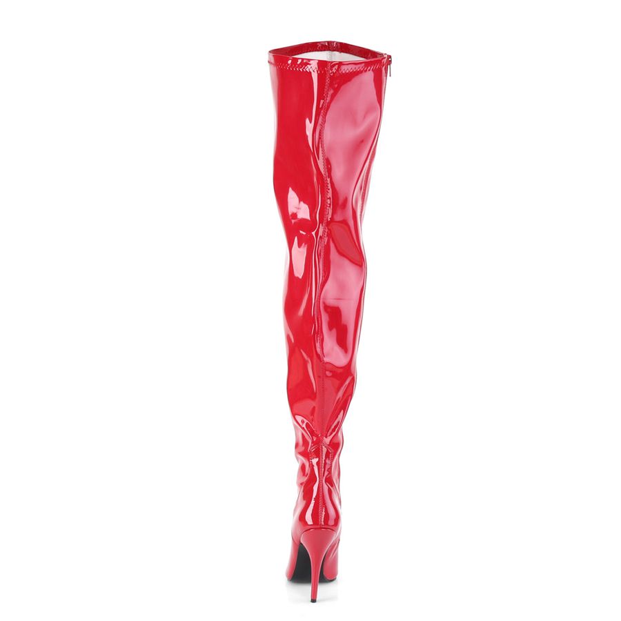 Bottes Hautes Pleaser Seduce-3000WC Rouge Femme | CDD-1197632