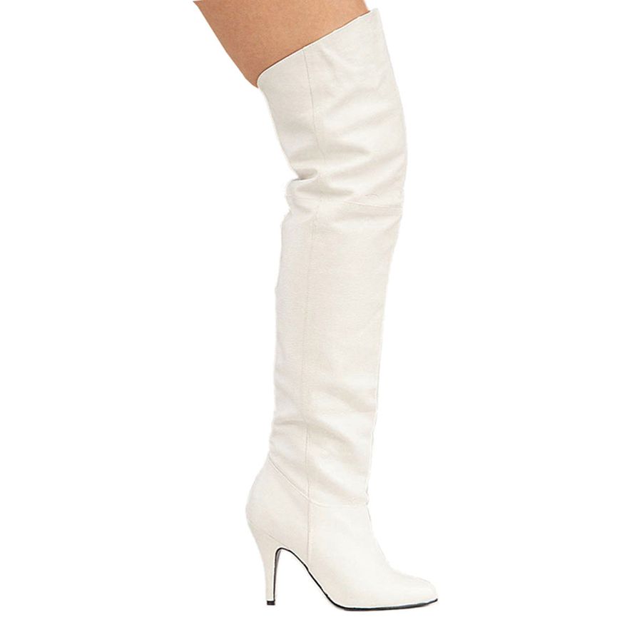 Bottes Hautes Pleaser Legend-8868 Blanche Femme | YLL-5285420