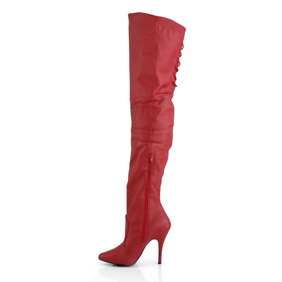 Bottes Hautes Pleaser Legend-8899 Rouge Femme | KQD-1929434