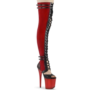 Bottes Hautes Pleaser Flamingo-3027 Rouge Femme | DBT-7661130