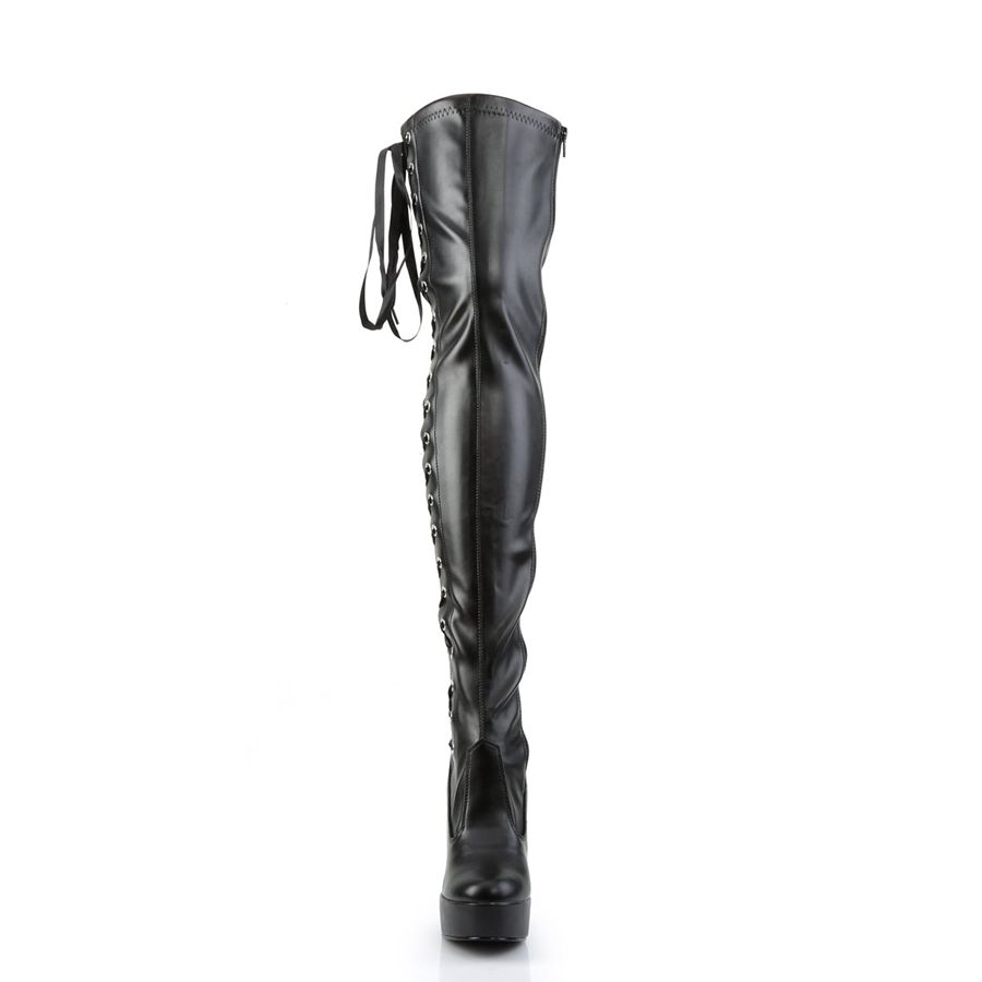 Bottes Hautes Pleaser Electra-3050 Noir Femme | FBO-3442695