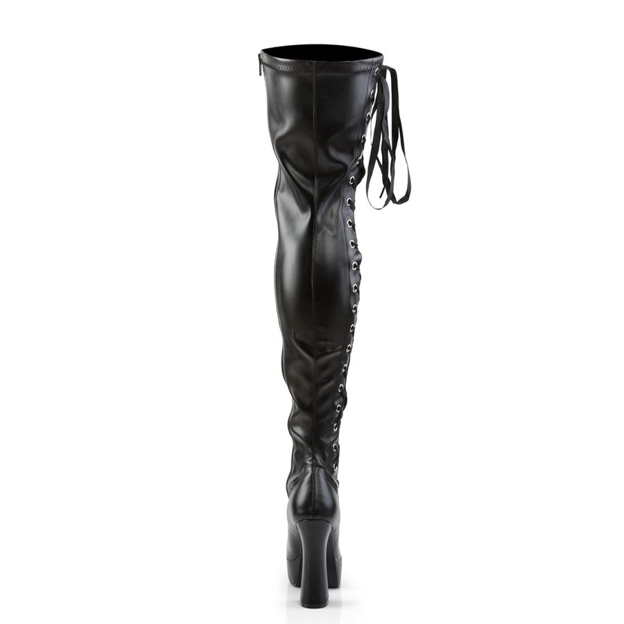 Bottes Hautes Pleaser Electra-3050 Noir Femme | FBO-3442695