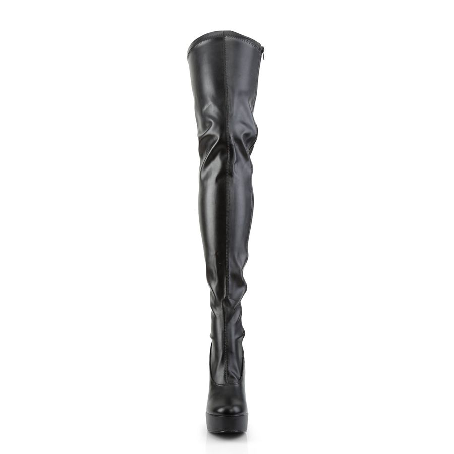 Bottes Hautes Pleaser Electra-3000Z Noir Femme | GNE-4819824