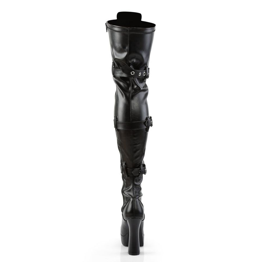 Bottes Hautes Pleaser Electra-3028 Noir Femme | ESJ-8785084