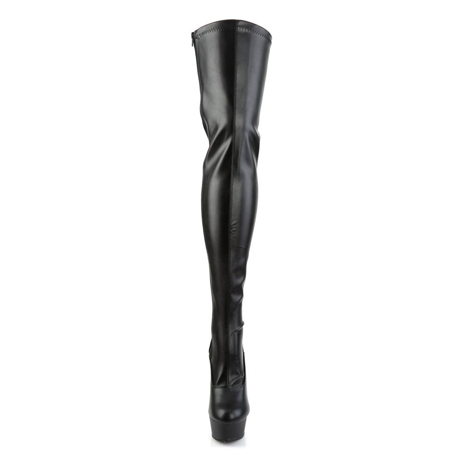 Bottes Hautes Pleaser Delight-3063 Noir Femme | GDE-2862402