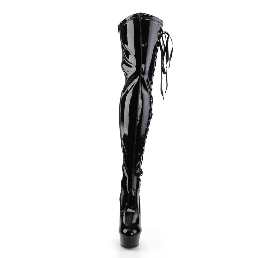 Bottes Hautes Pleaser Delight-3050 Noir Femme | LHK-3705973