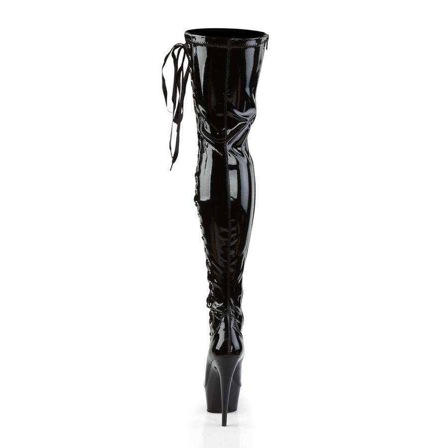 Bottes Hautes Pleaser Delight-3050 Noir Femme | LHK-3705973