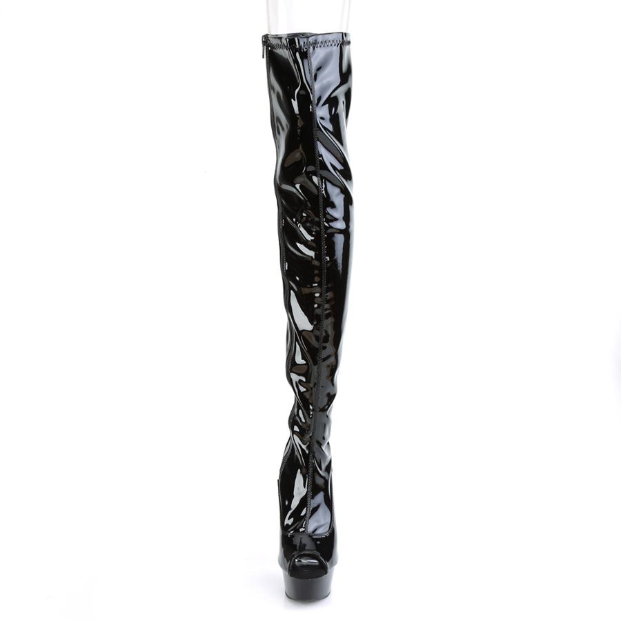 Bottes Hautes Pleaser Delight-3011 Noir Femme | IMX-7220172