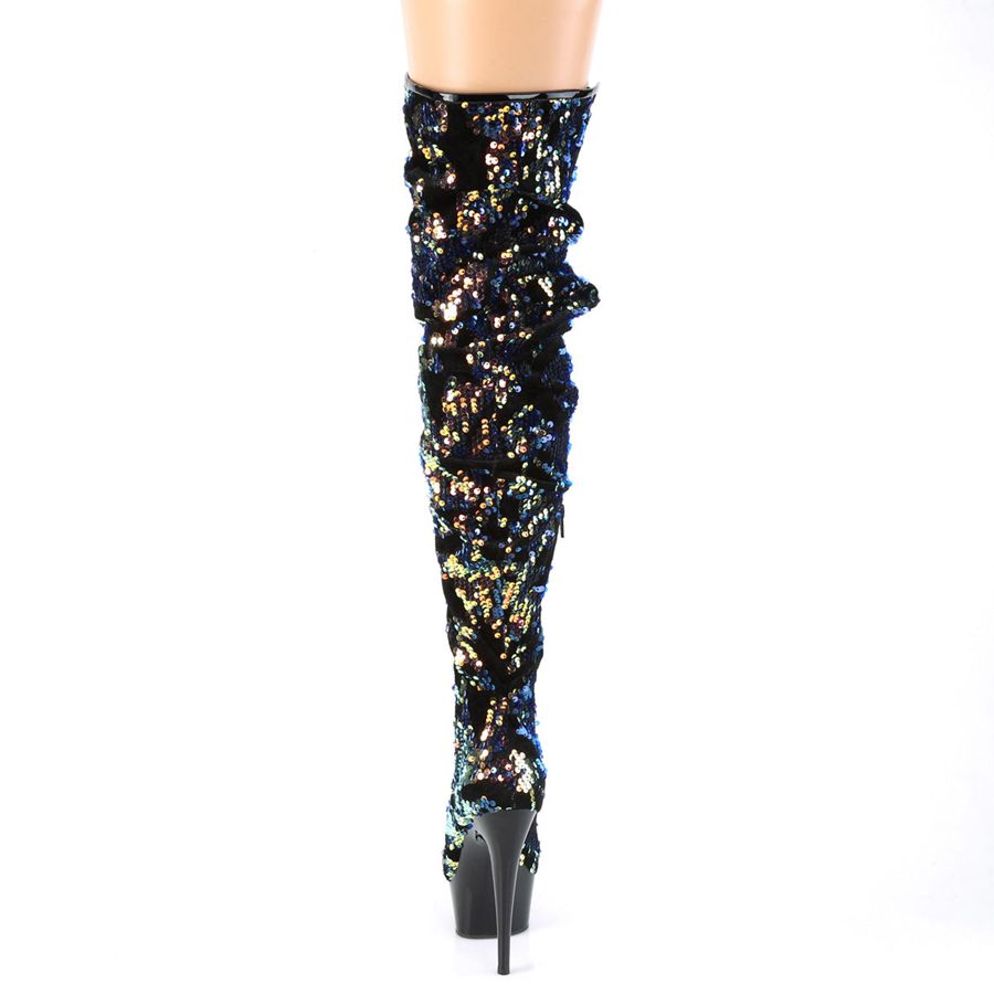 Bottes Hautes Pleaser Delight-3004 Multicolore Femme | XIB-3662547