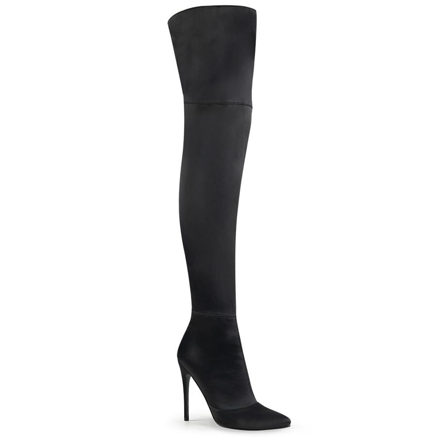 Bottes Hautes Pleaser Courtly-3012 Noir Femme | RZA-4552644