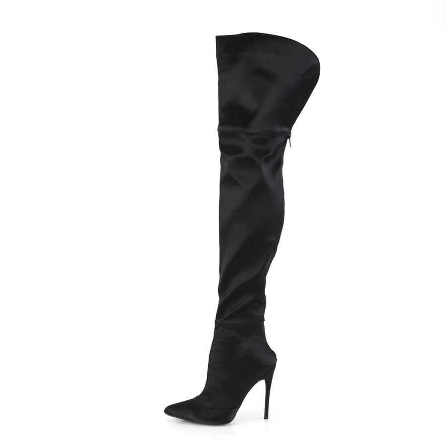 Bottes Hautes Pleaser Courtly-3012 Noir Femme | RZA-4552644