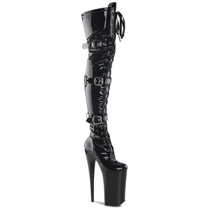 Bottes Hautes Pleaser Beyond-3028 Noir Femme | TVN-8869514