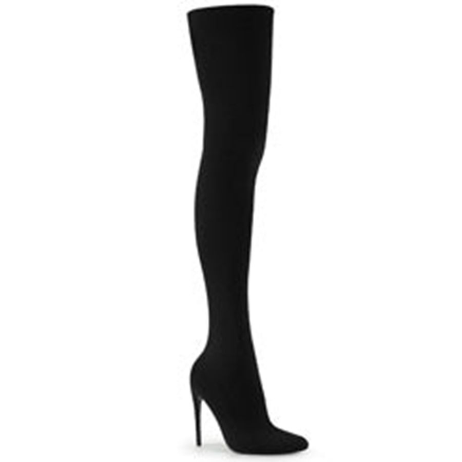 Bottes Hautes Pleaser Courtly-3005 Noir Femme | RQR-1546678