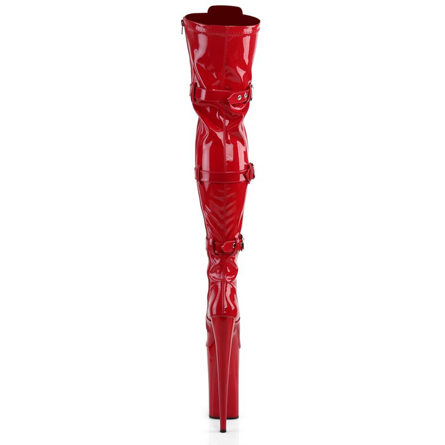 Bottes Hautes Pleaser Beyond-3028 Rouge Femme | ZOF-1713981