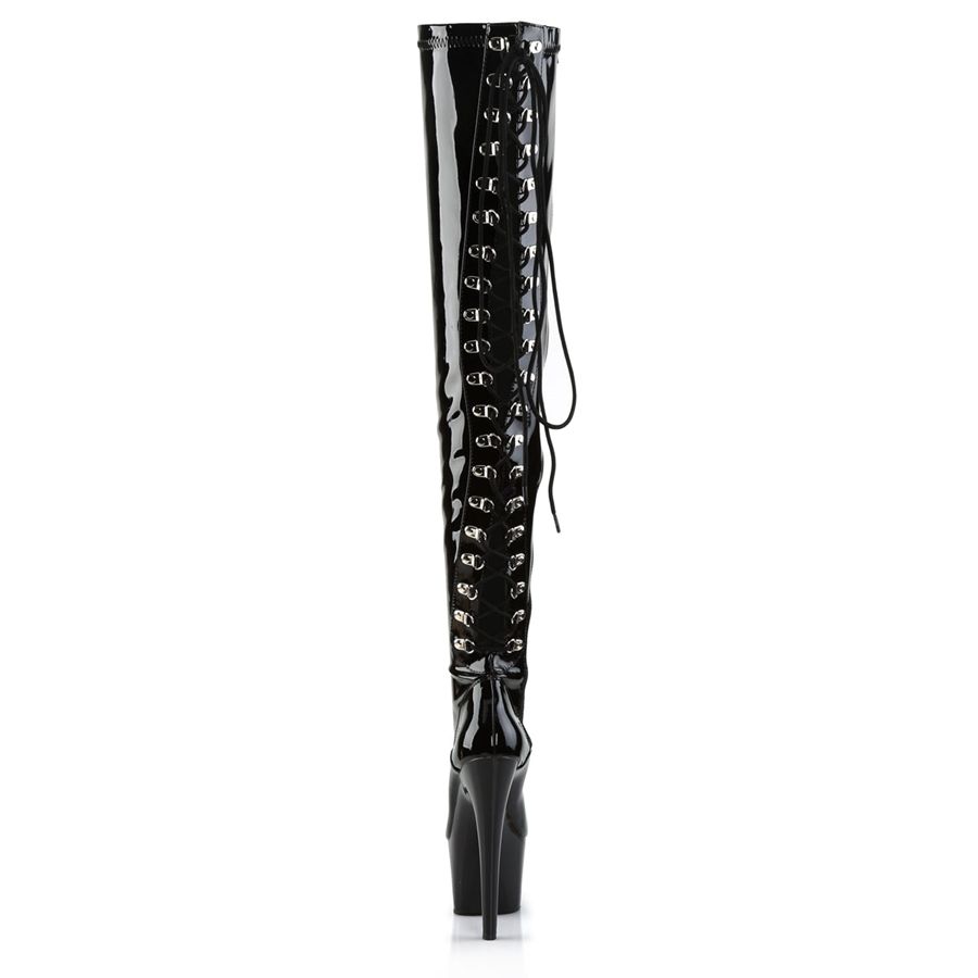 Bottes Hautes Pleaser Adore-3063 Noir Femme | RGU-8015253