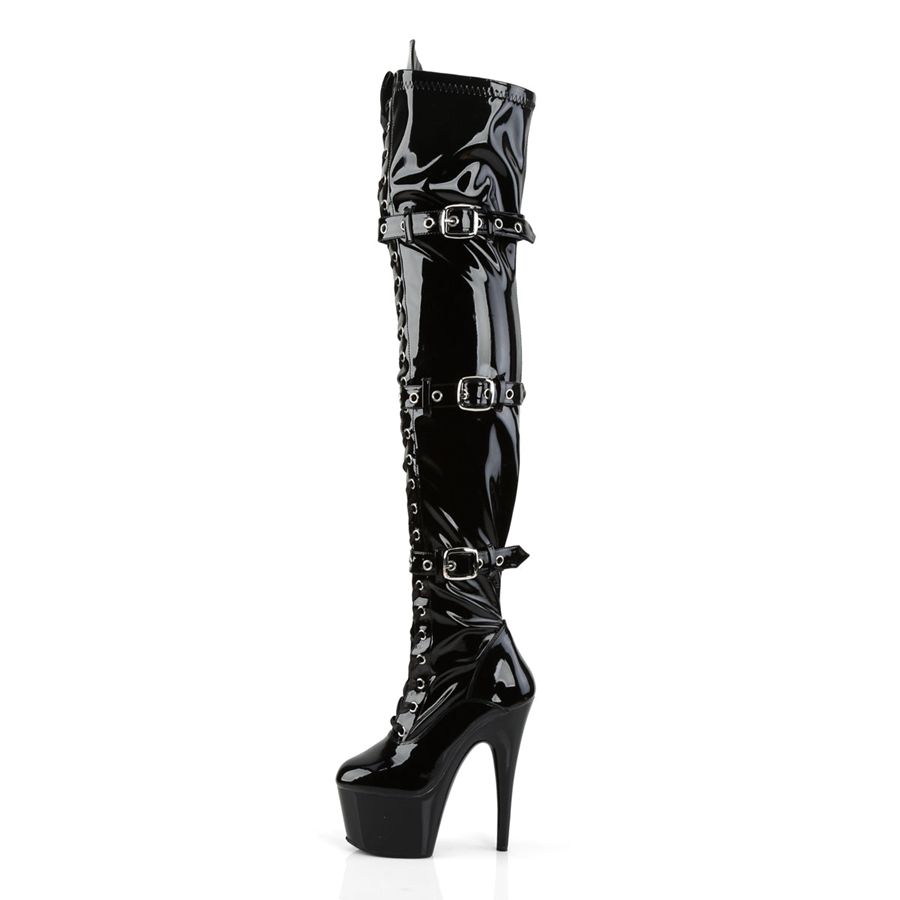 Bottes Hautes Pleaser Adore-3028 Noir Femme | TCD-1832148