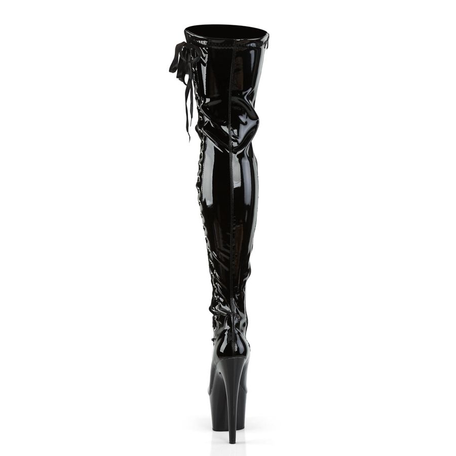 Bottes Hautes Pleaser Adore-3050 Noir Femme | WQA-2488480