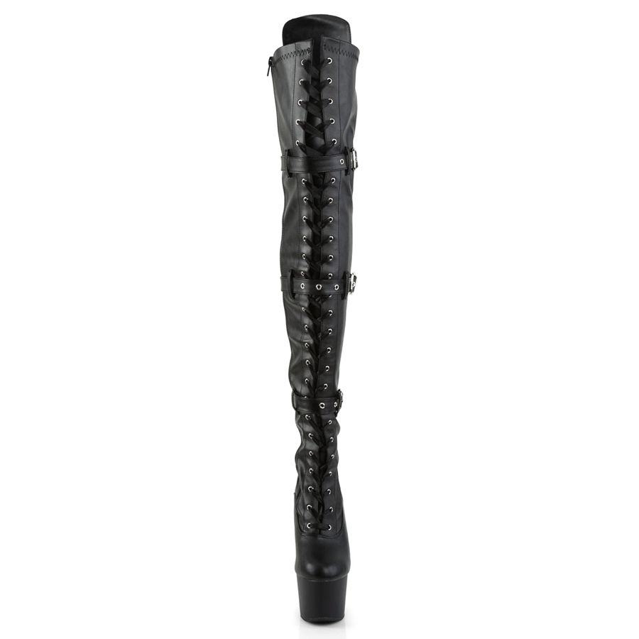 Bottes Hautes Pleaser Adore-3028 Noir Femme | YLK-8965037