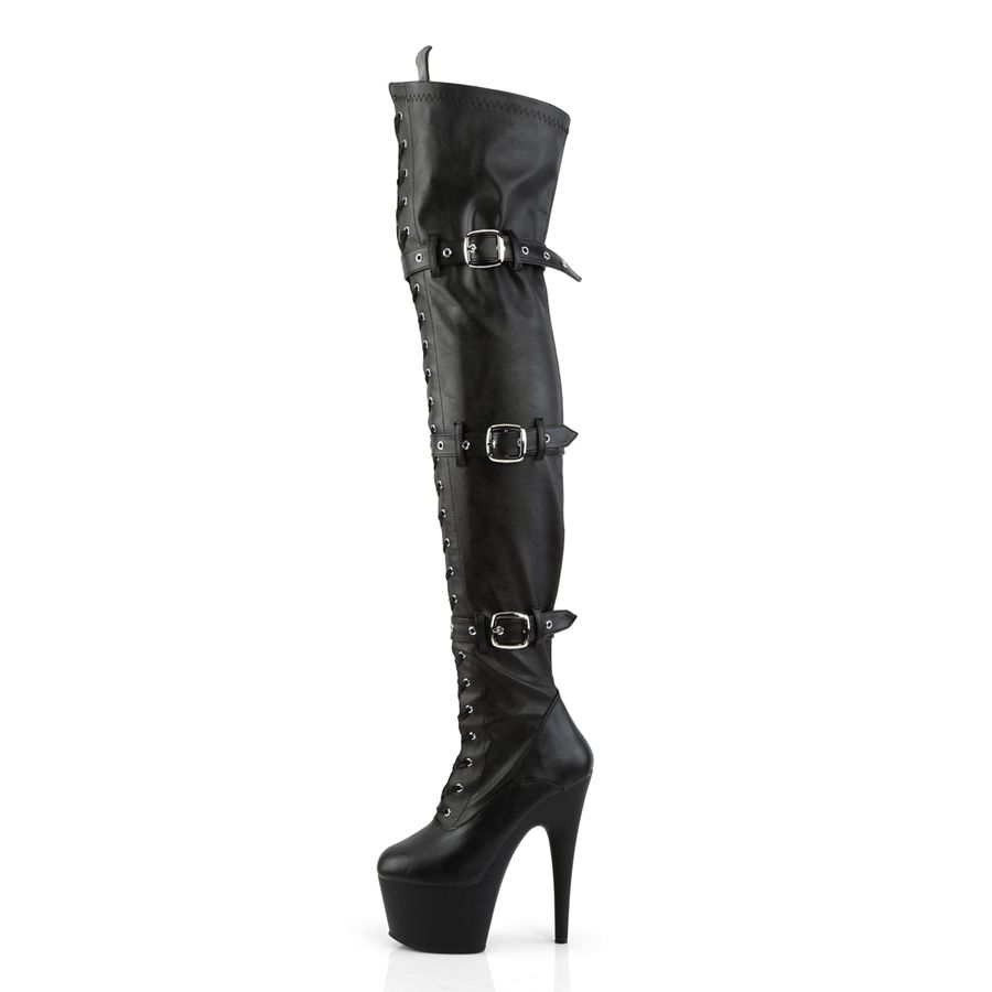 Bottes Hautes Pleaser Adore-3028 Noir Femme | YLK-8965037