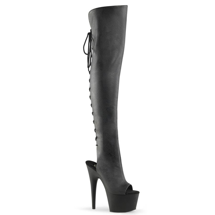 Bottes Hautes Pleaser Adore-3019 Noir Femme | XNV-0176892