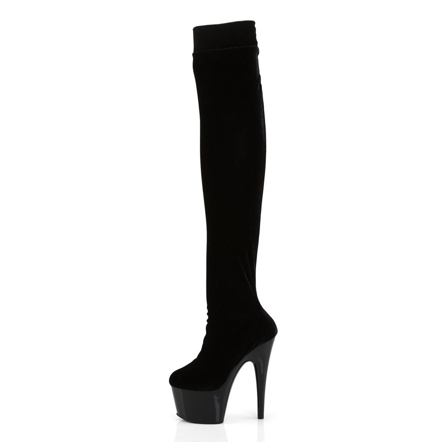 Bottes Hautes Pleaser Adore-3002 Noir Femme | GIM-6394463