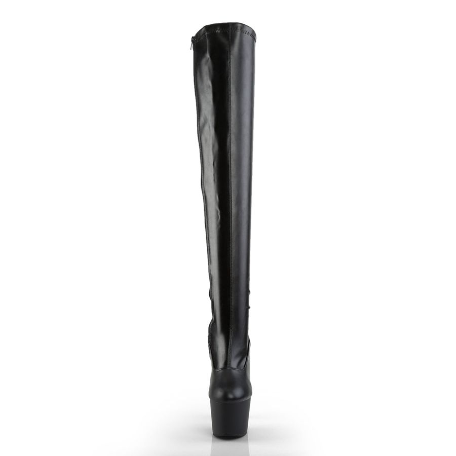 Bottes Hautes Pleaser Adore-3000 Noir Femme | QHV-7646561