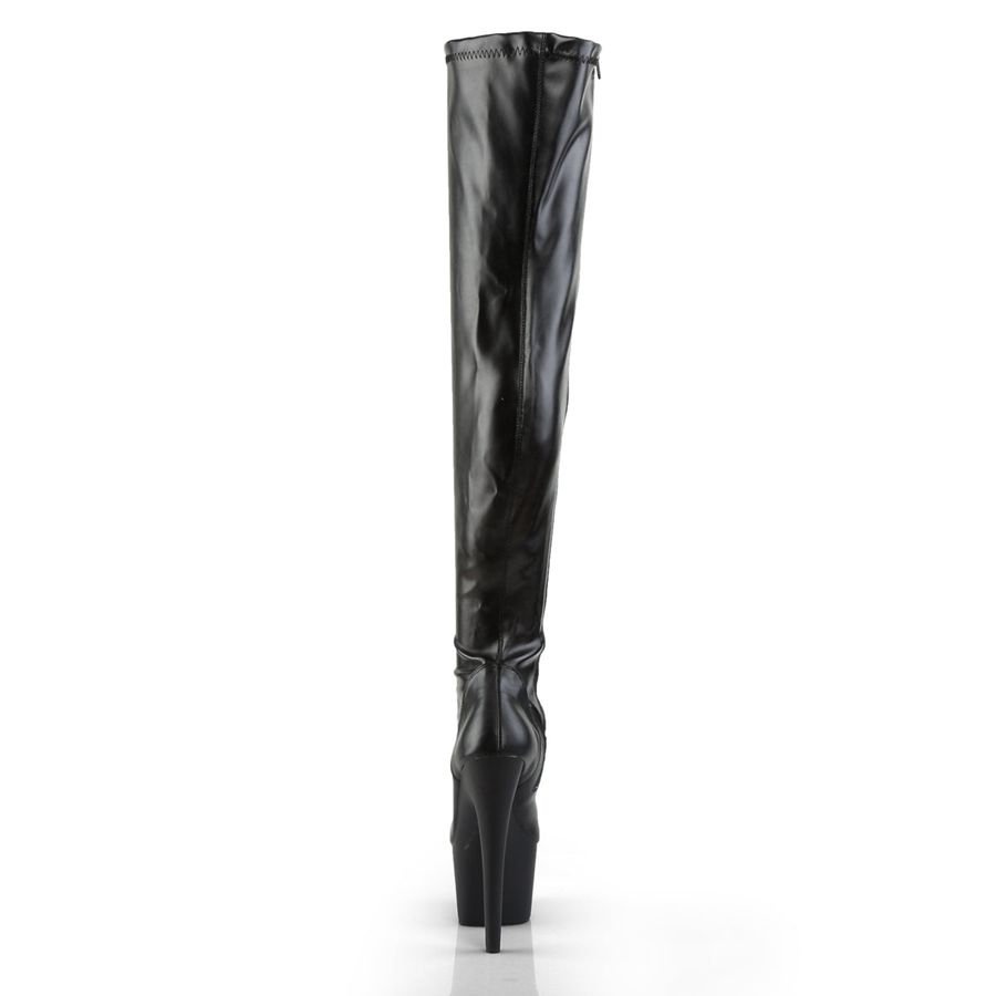 Bottes Hautes Pleaser Adore-3000 Noir Femme | QHV-7646561