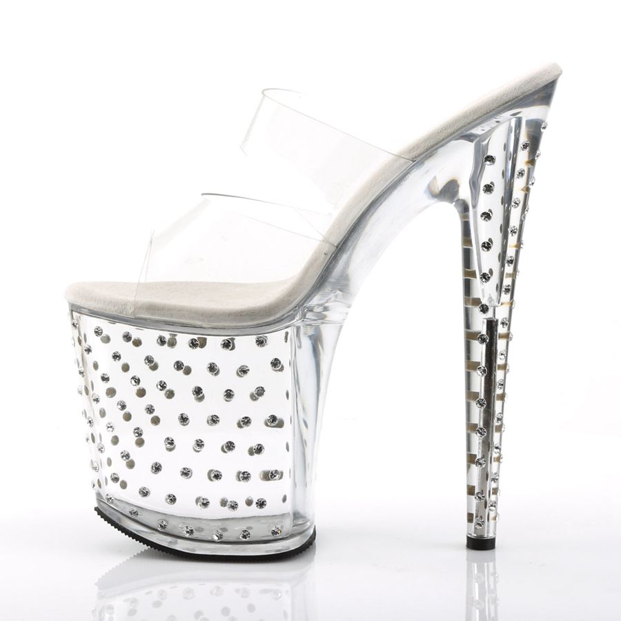 Talons Pleaser Stardust-802 Clear Femme | EWV-4118428