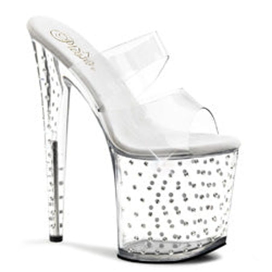 Talons Pleaser Stardust-802 Clear Femme | EWV-4118428