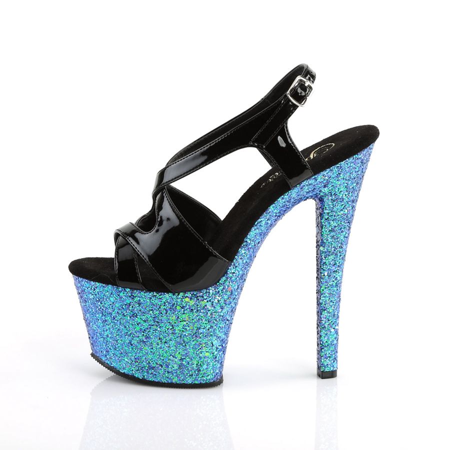 Talons Pleaser Sky-330LG Bleu Femme | BKT-4225212