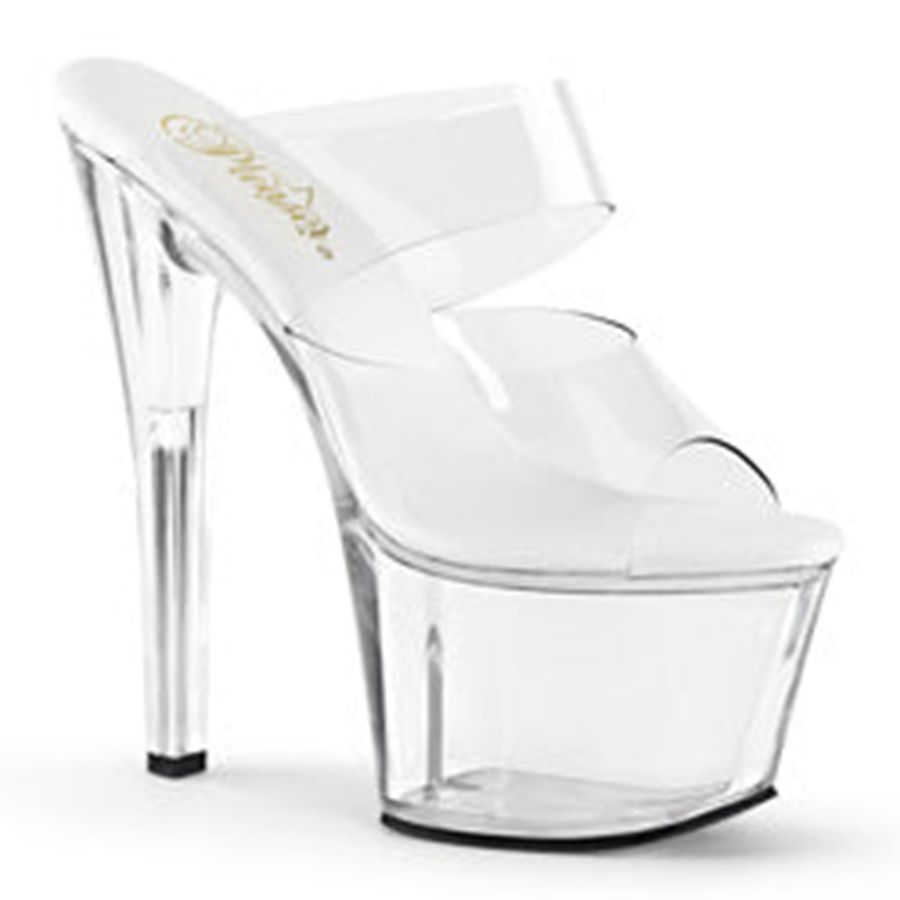 Talons Pleaser Sky-302VL Clear Femme | AQB-6160523