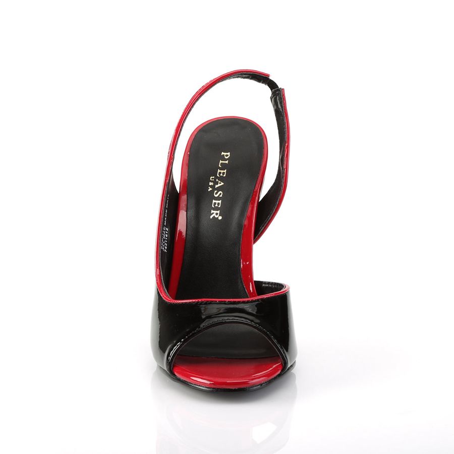 Talons Pleaser Seduce-117 Noir Rouge Femme | NHW-7235859