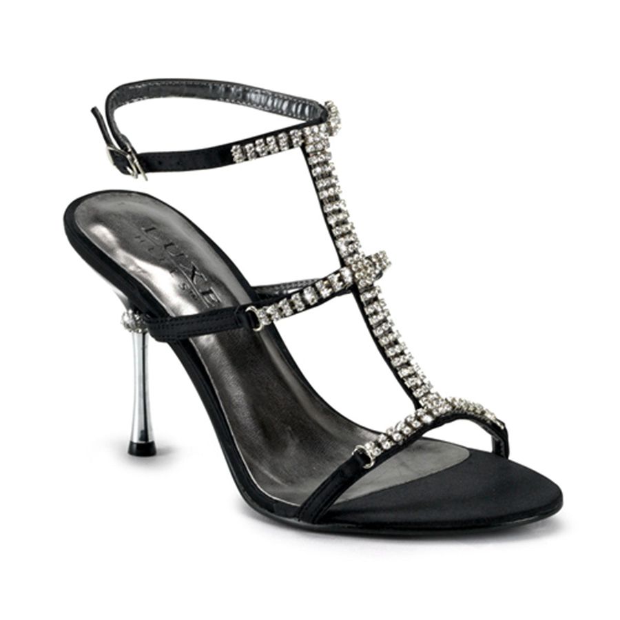 Talons Pleaser Jewel-27 Noir Femme | EMP-5093951