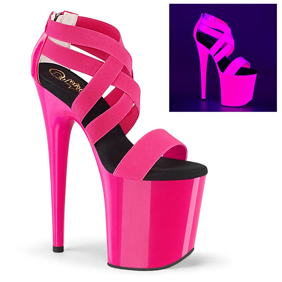 Talons Pleaser Flamingo-869UV Rose Femme | IME-8012746