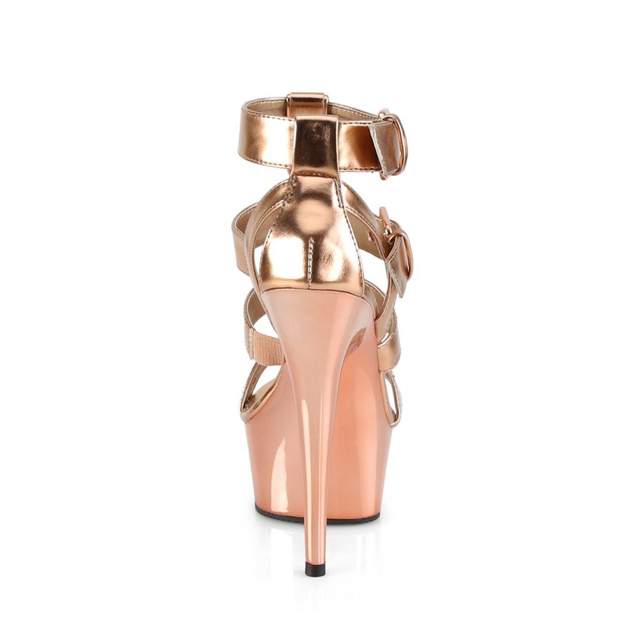 Talons Pleaser Delight-658 Rose Doré Femme | MLR-0836721