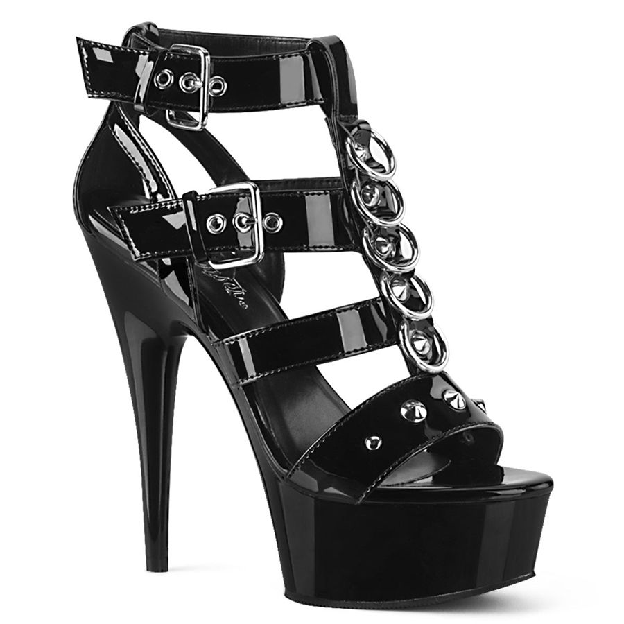 Talons Pleaser Delight-658 Noir Femme | EIB-6543693