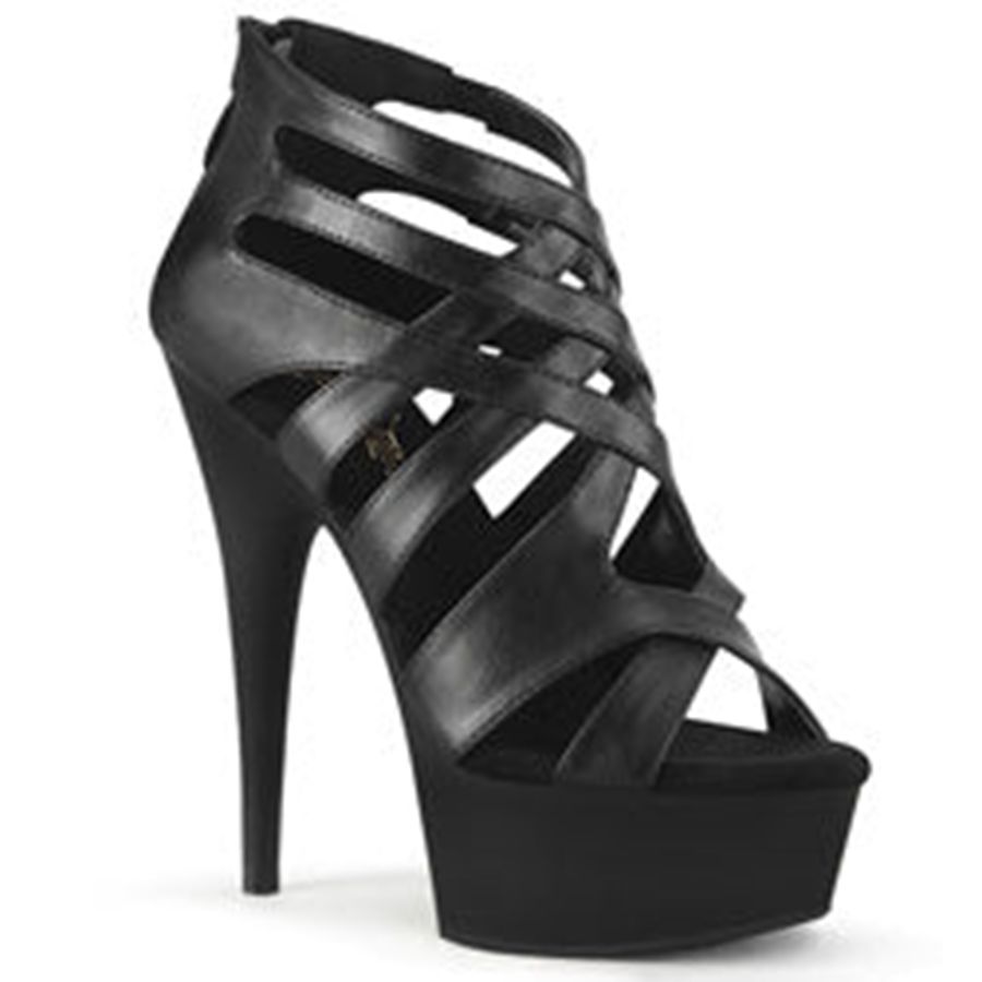 Talons Pleaser Delight-645 Noir Femme | MZZ-3690191